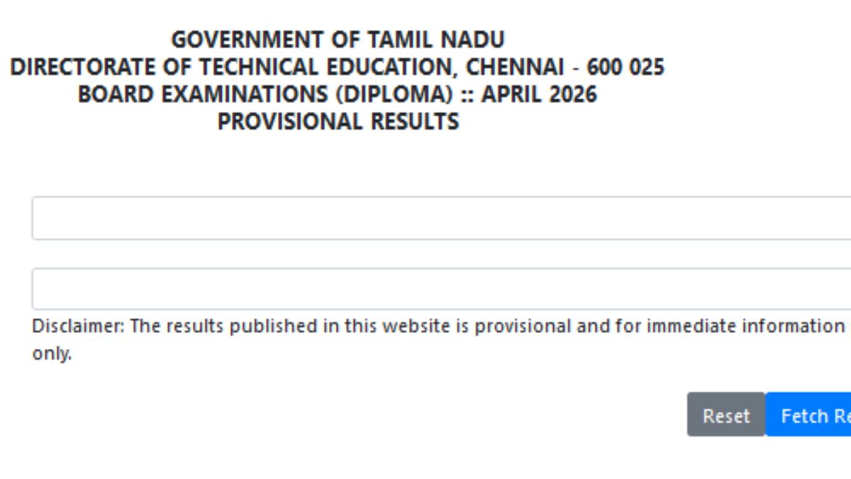 TN Diploma Result 2026